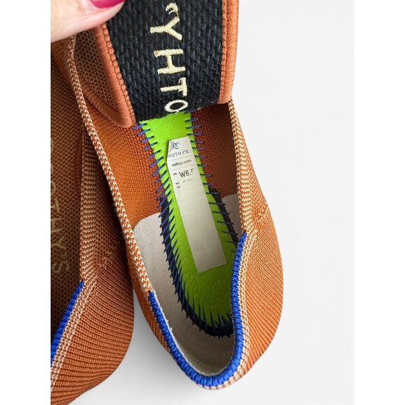 ROTHYS Women's Tan Pointed Flats Size 6.5 - Picture 7 of 7